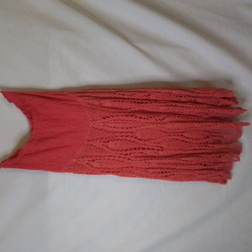 RAVIYA elastic waist crochet skirt/dress